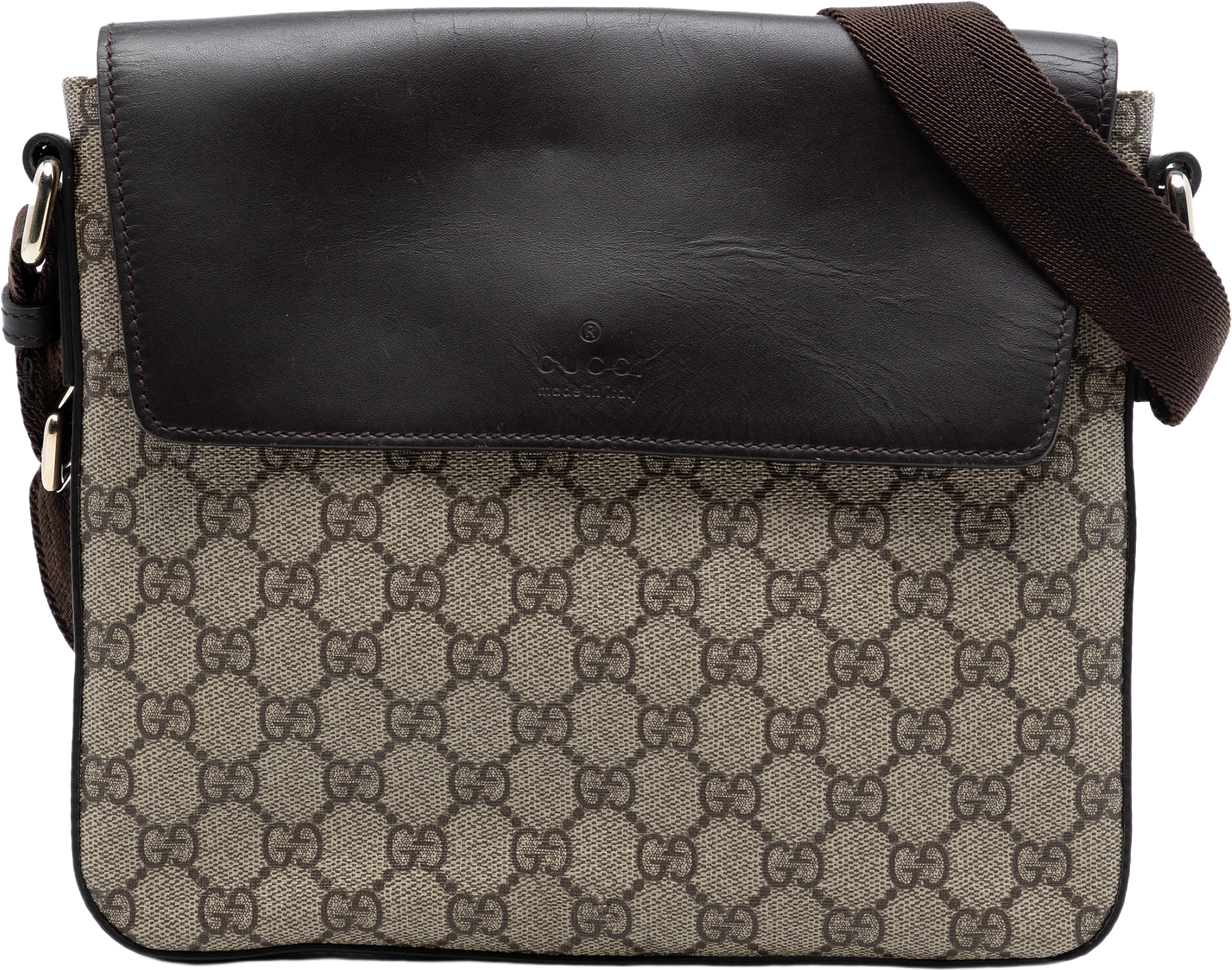 Gucci Gg Supreme Messenger Bag, från Luxclusif, i färgen beige.