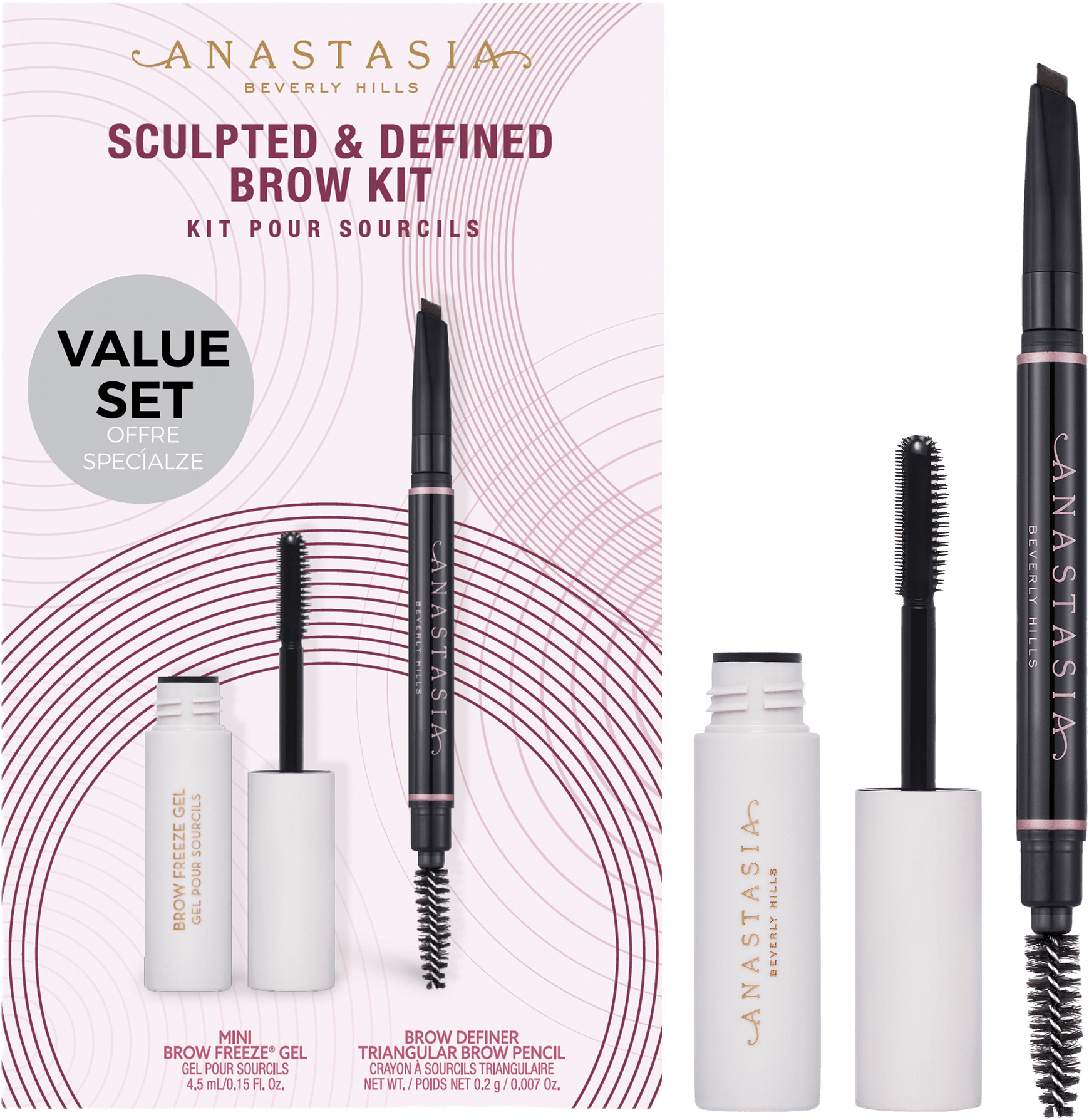 Sculpted & Defined Brow Kit - Dark Brown, från Anastasia Beverly Hills, i färgen Dark Brown.