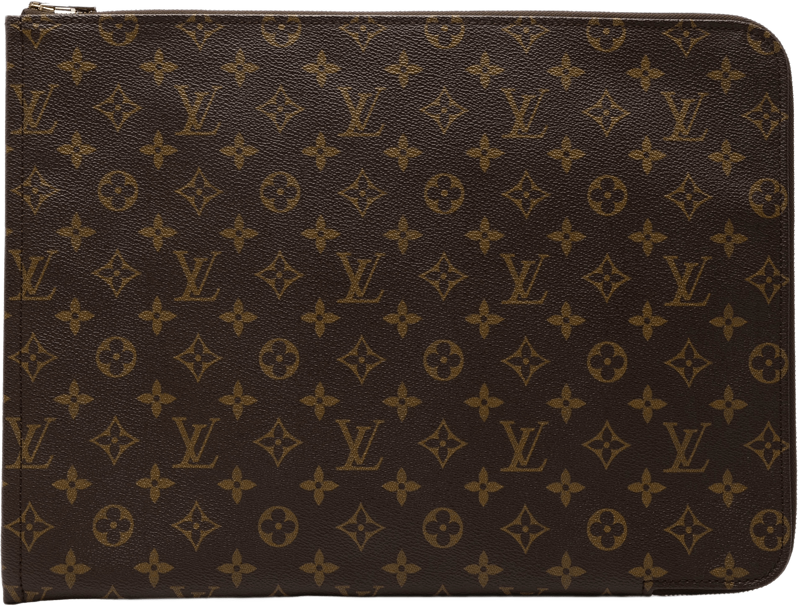 Louis Vuitton Monogram Poche Documents Portfolio, från Luxclusif, i färgen brun.