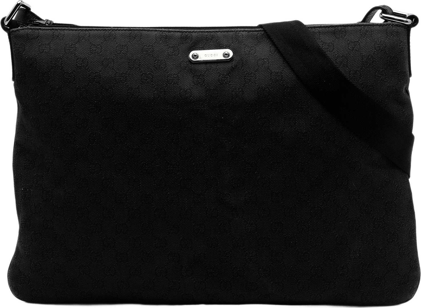 Gucci Gg Denim Crossbody, från Luxclusif, i färgen black.