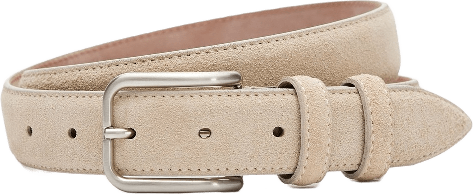 Suede Belt, från John Henric, i färgen beige.