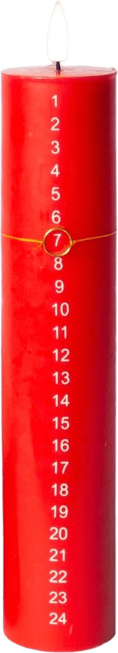 Luna Kalenderljus Ø5 1st, från Led Nordic, i färgen red.