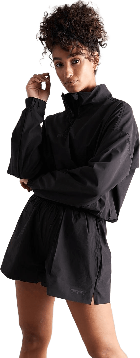 Black Windbreaker Jacket, från aim'n, i färgen black.