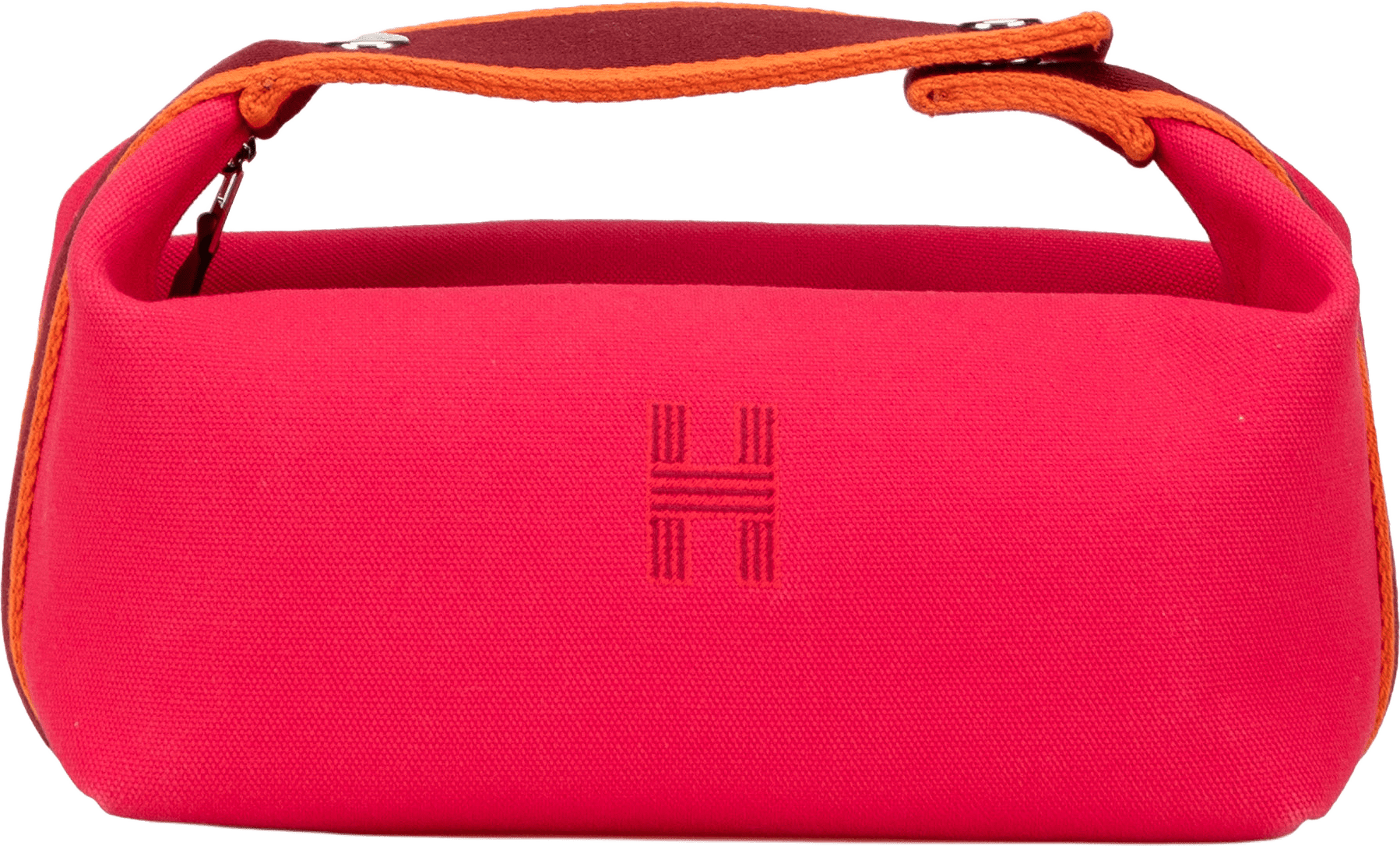 Hermès Small Canvas Bride A Brac, från Luxclusif, i färgen hot pink.