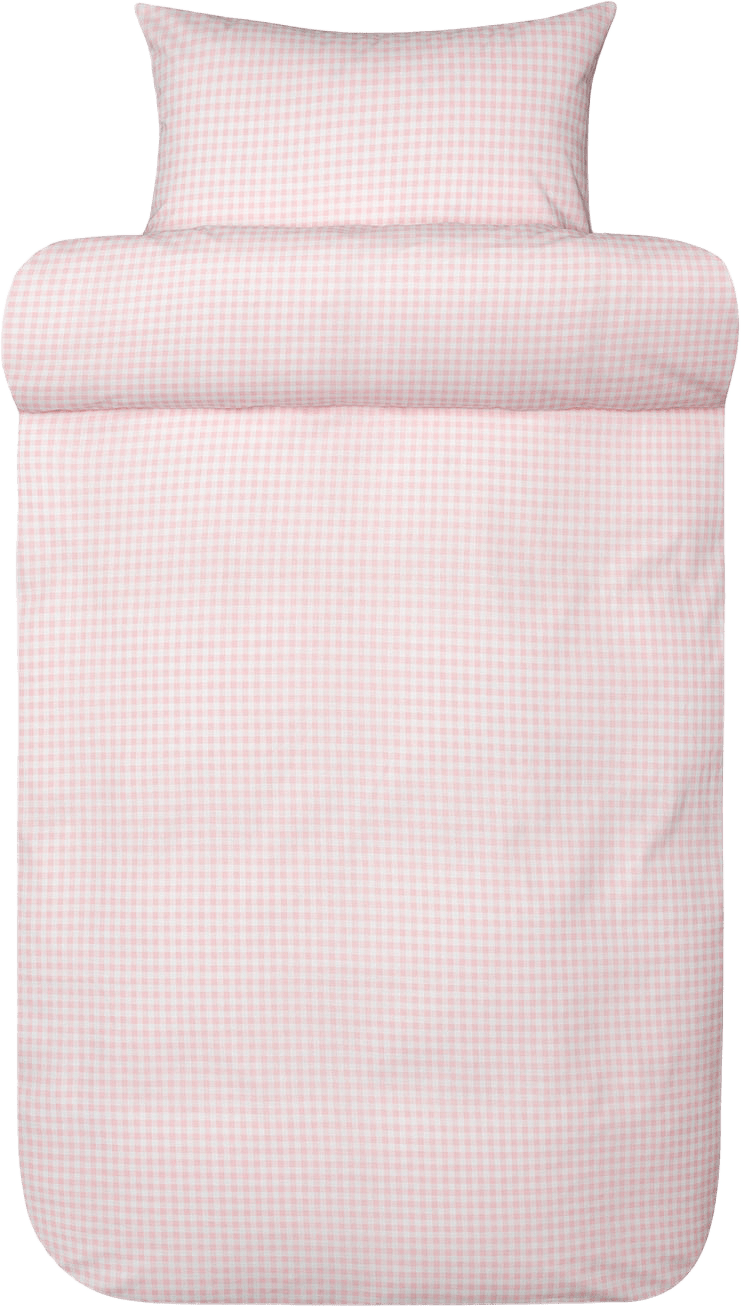 Nils bomull bäddset 150x2210 cm, från Høie of Scandinavia, i färgen Ljus Rosa.