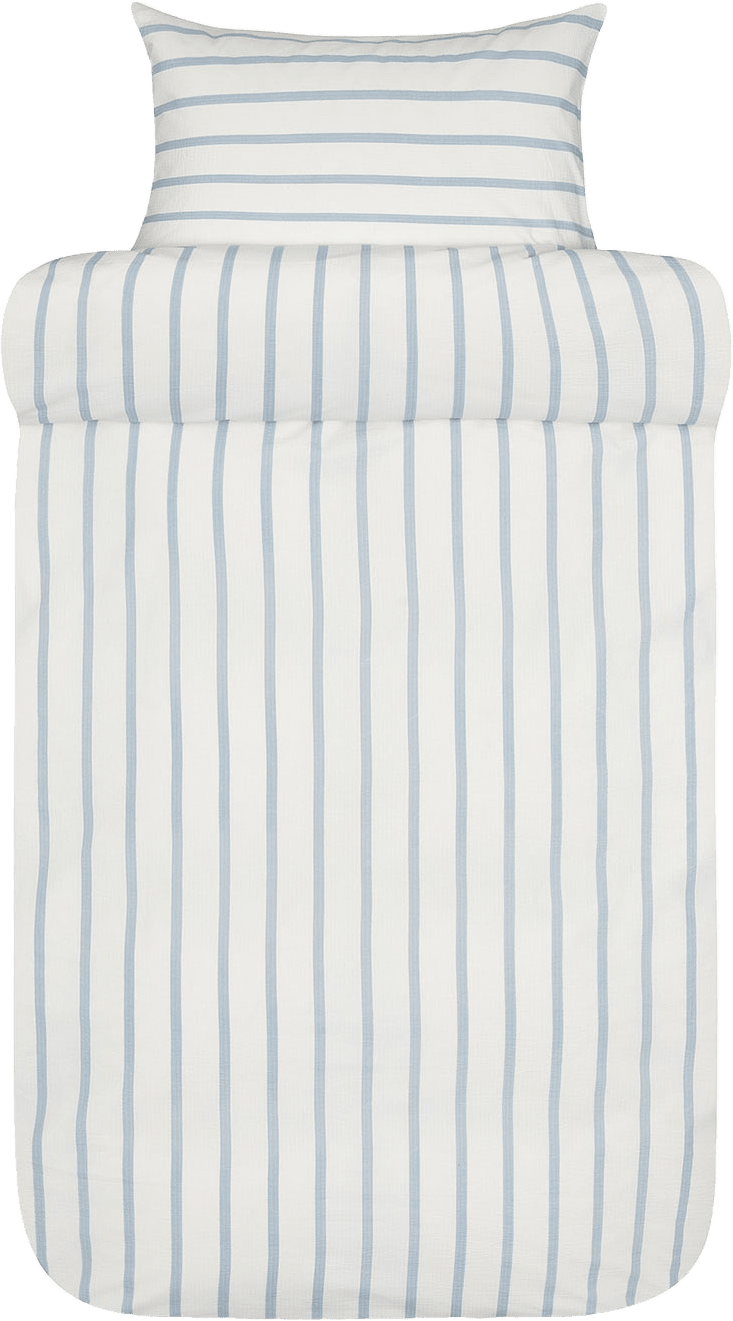 Eilert bäckebölja bomull bäddset 150x210cm, från Høie of Scandinavia, i färgen Denim Blue.