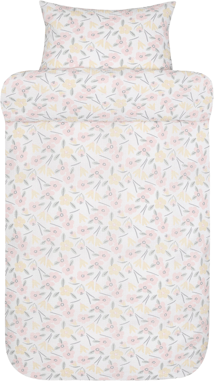 Dorthe bäckebölja bäddset 150x210 cm, från Høie of Scandinavia, i färgen Ljus Rosa.