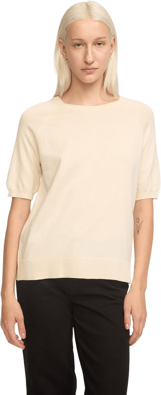 Srmarla Ss O-neck, från Soft Rebels, i färgen arctic wolf.