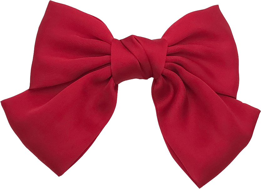 Nackspänne Rosett 21x13cm, från Complement, i färgen red.