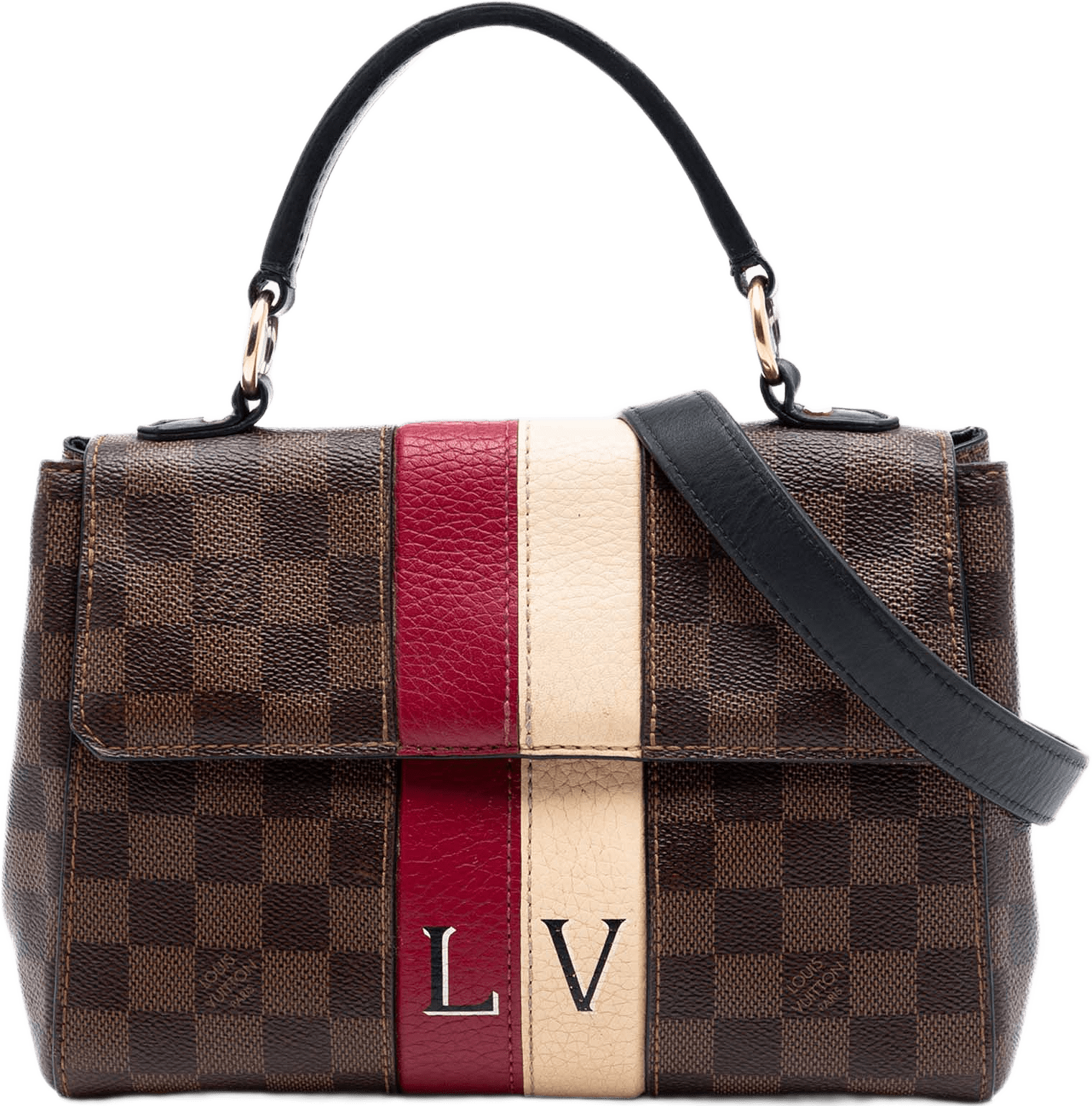 Louis Vuitton Damier Ebene Bond Street Bb, från Luxclusif, i färgen brun.