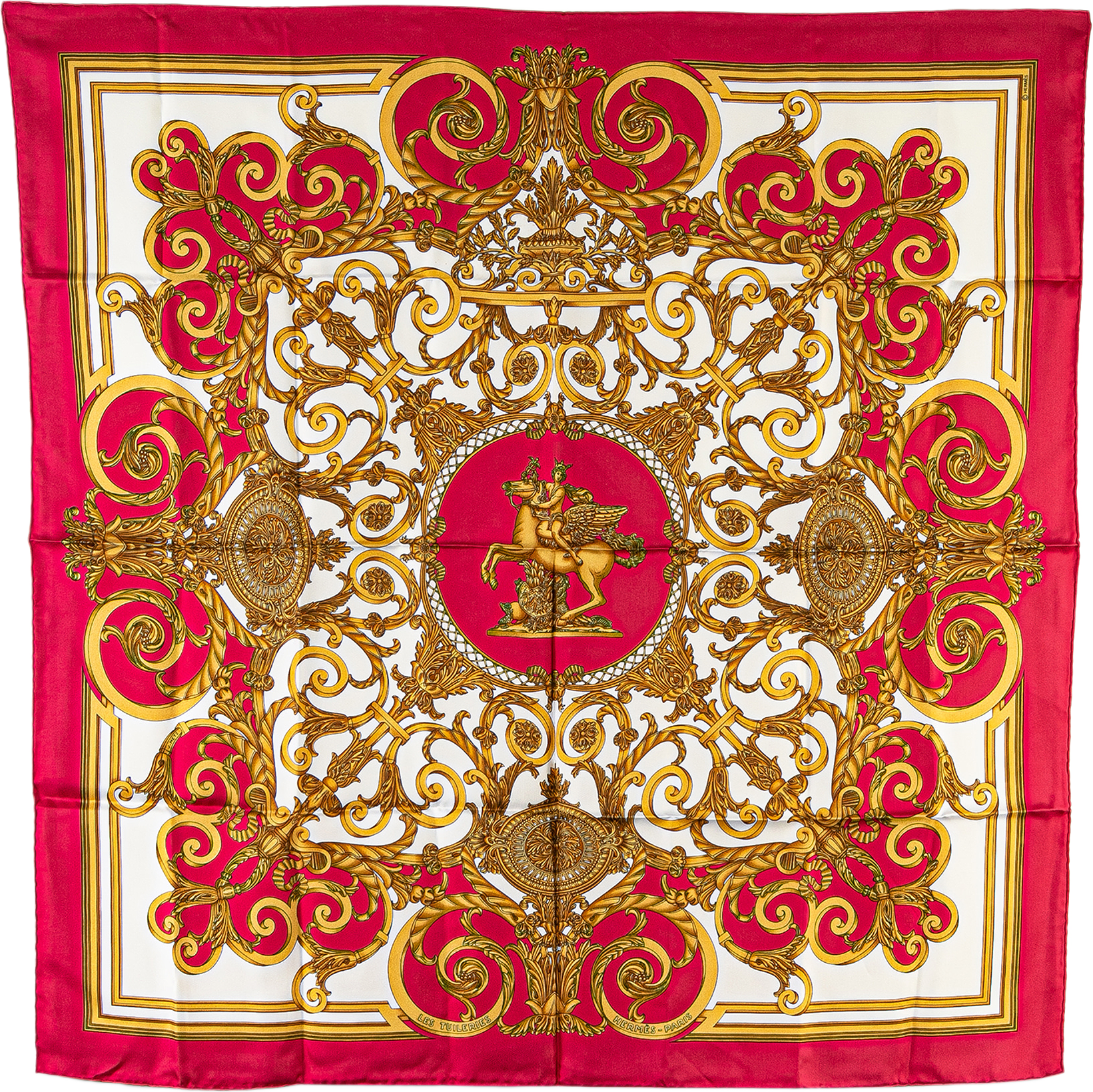 Hermès Les Tuileries Silk Scarf