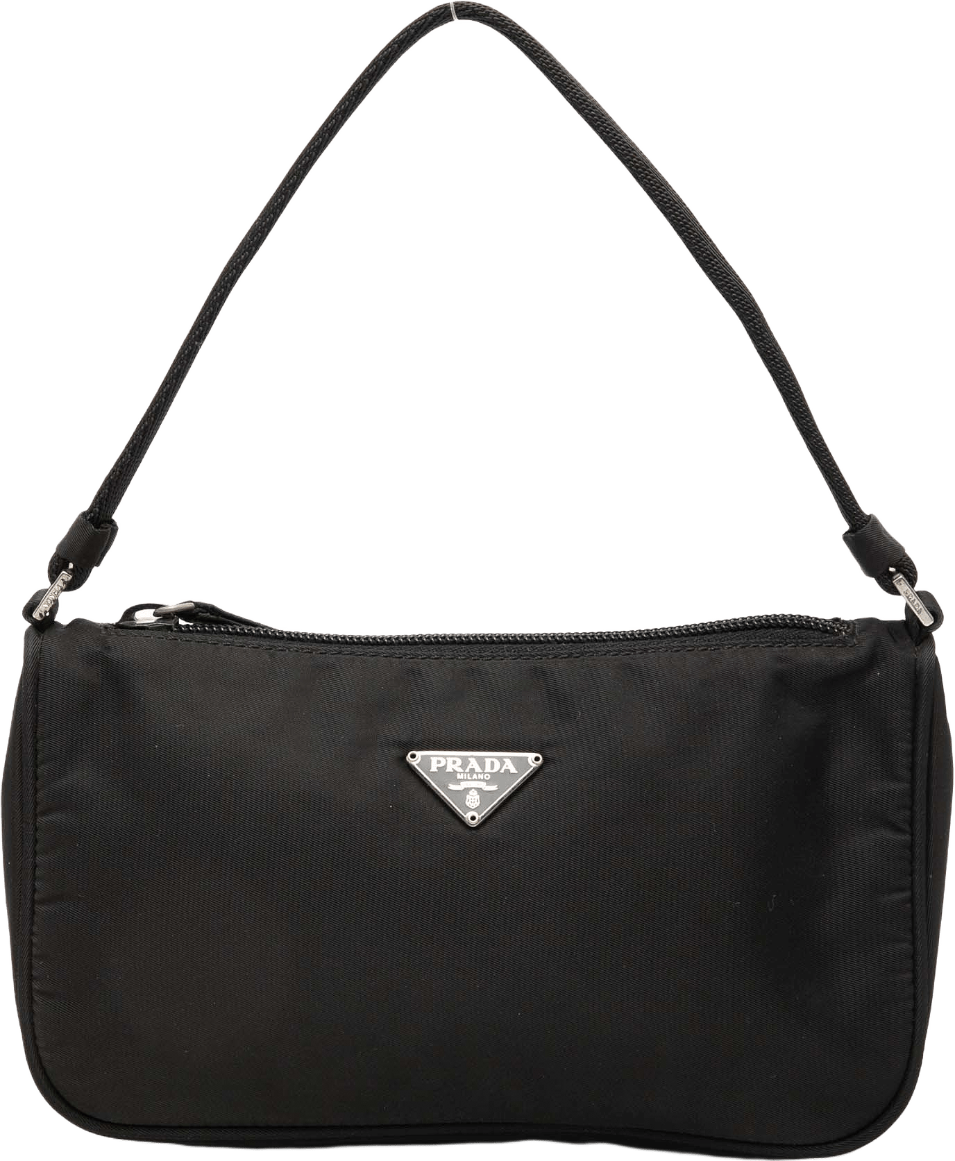 Prada Tessuto Shoulder Bag, från Luxclusif, i färgen black.