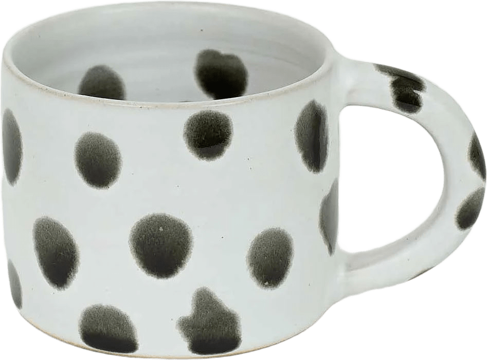BLOT Kaffekopp, från A World of Craft, i färgen Vit-svart.