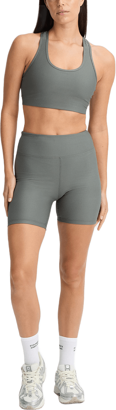 Ribbed R Bike HW Tights, från Röhnisch, i färgen Gunmetal.