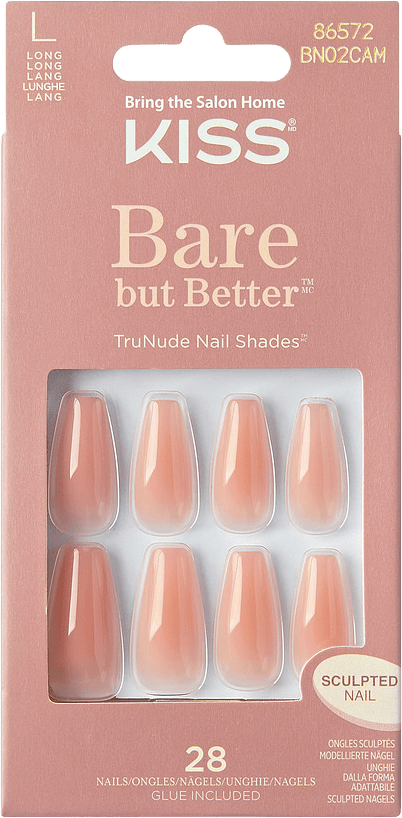 Bare But Better Naglar, från Kiss, i färgen Nude Drama.