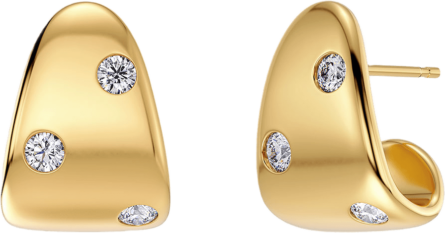 Selena Studs CZ Gold, från Edblad, i färgen Gold.