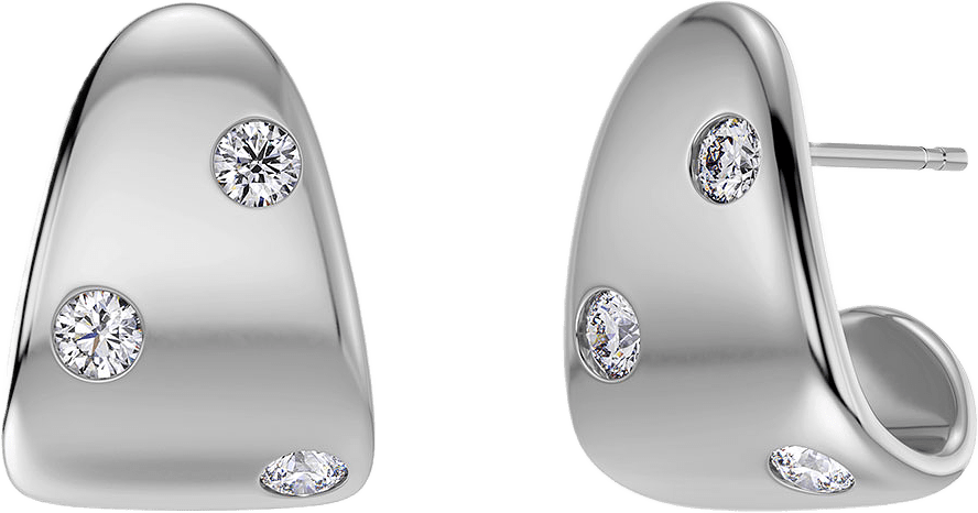 Selena Studs CZ Steel, från Edblad, i färgen Steel.