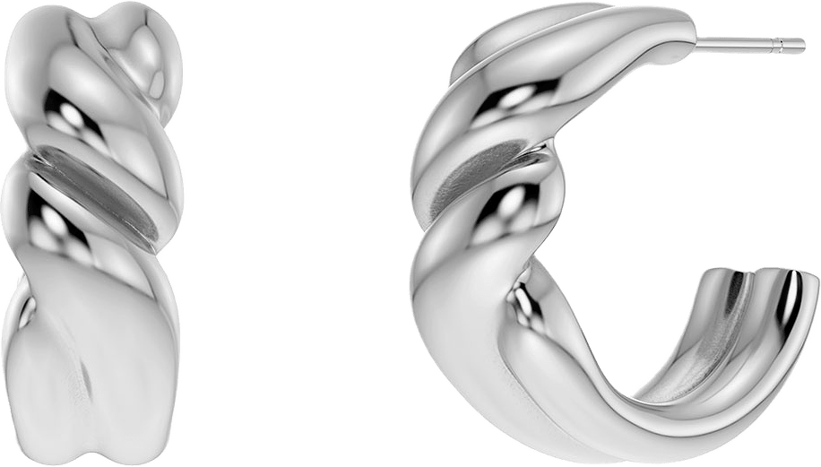 Twist Hoops L Steel, från Edblad, i färgen Steel.