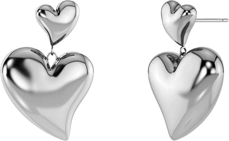 Amorina Earrings Steel, från Edblad, i färgen Steel.