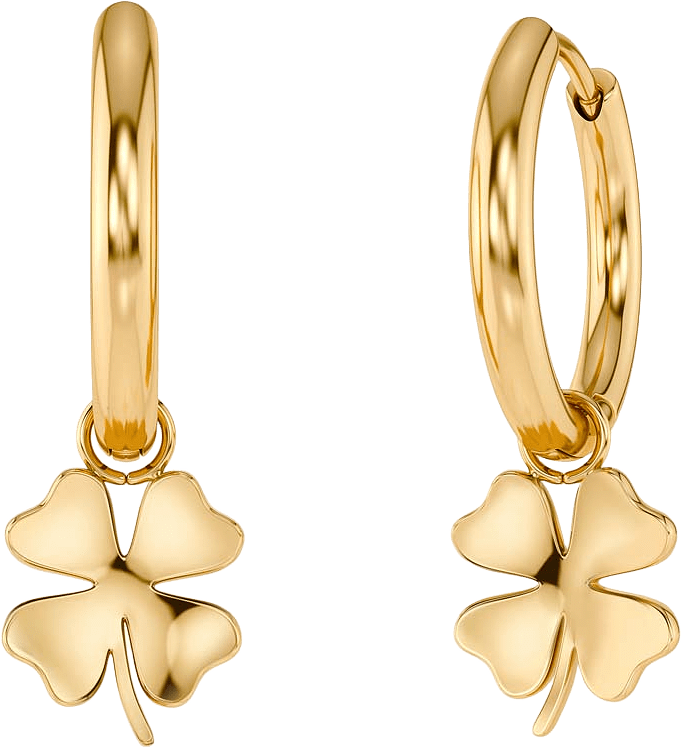 Lucky Mini Hoops Gold, från Edblad, i färgen Gold.