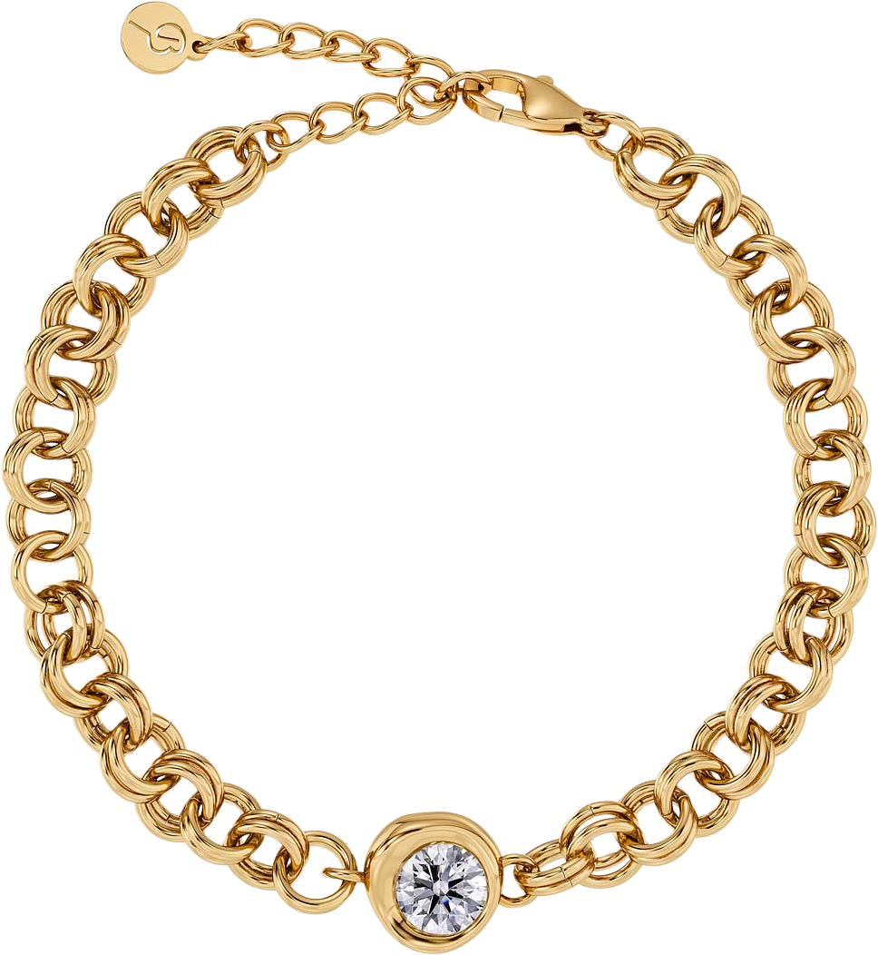 Ocean Gem Bracelet L Gold, från Edblad, i färgen Gold.