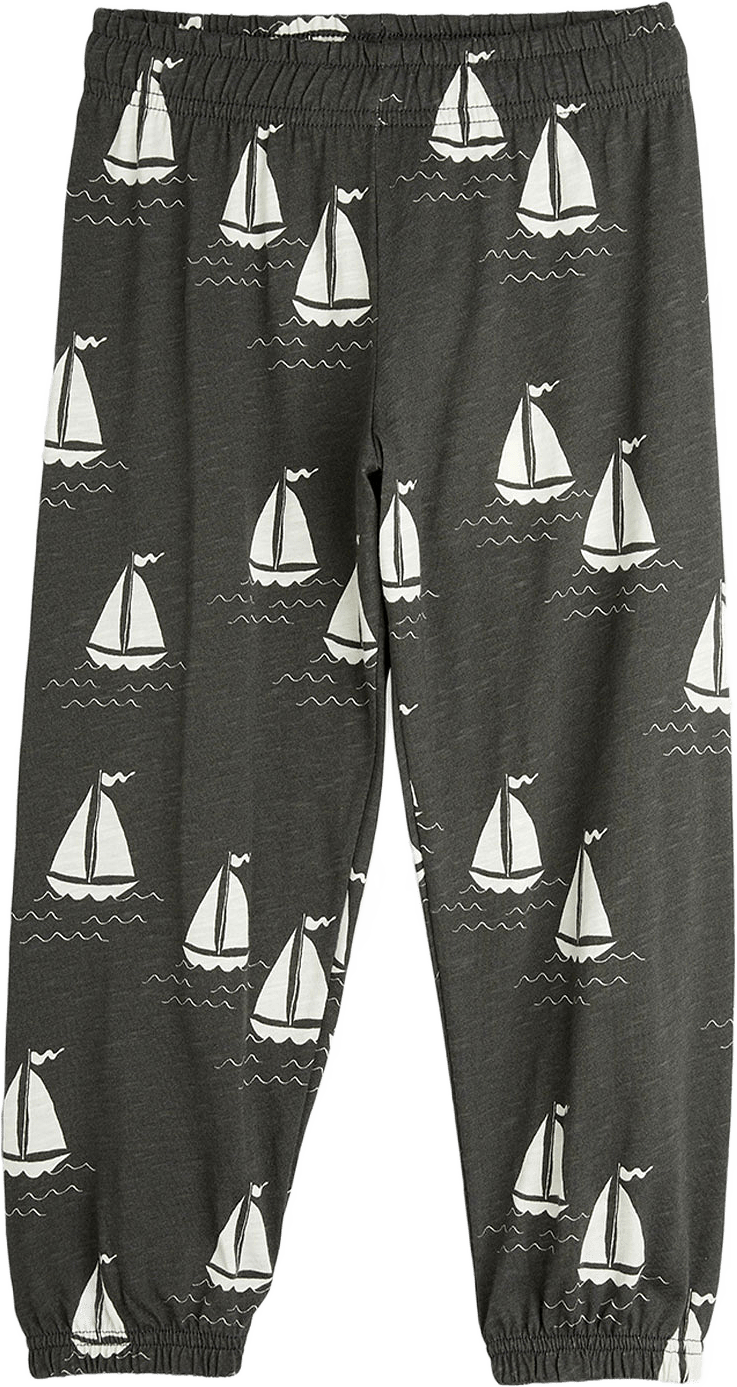 Sailing Boats Trousers, från Mini Rodini, i färgen Grey.