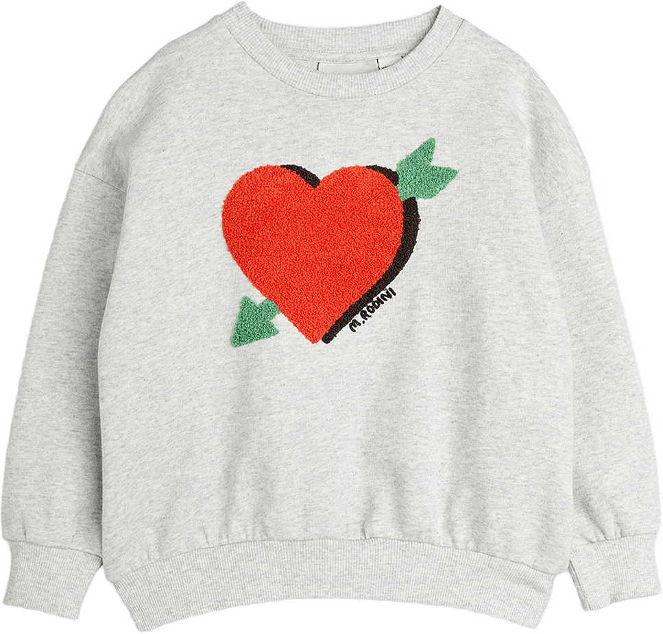 Arrowed Heart Chenille Sweatshirt