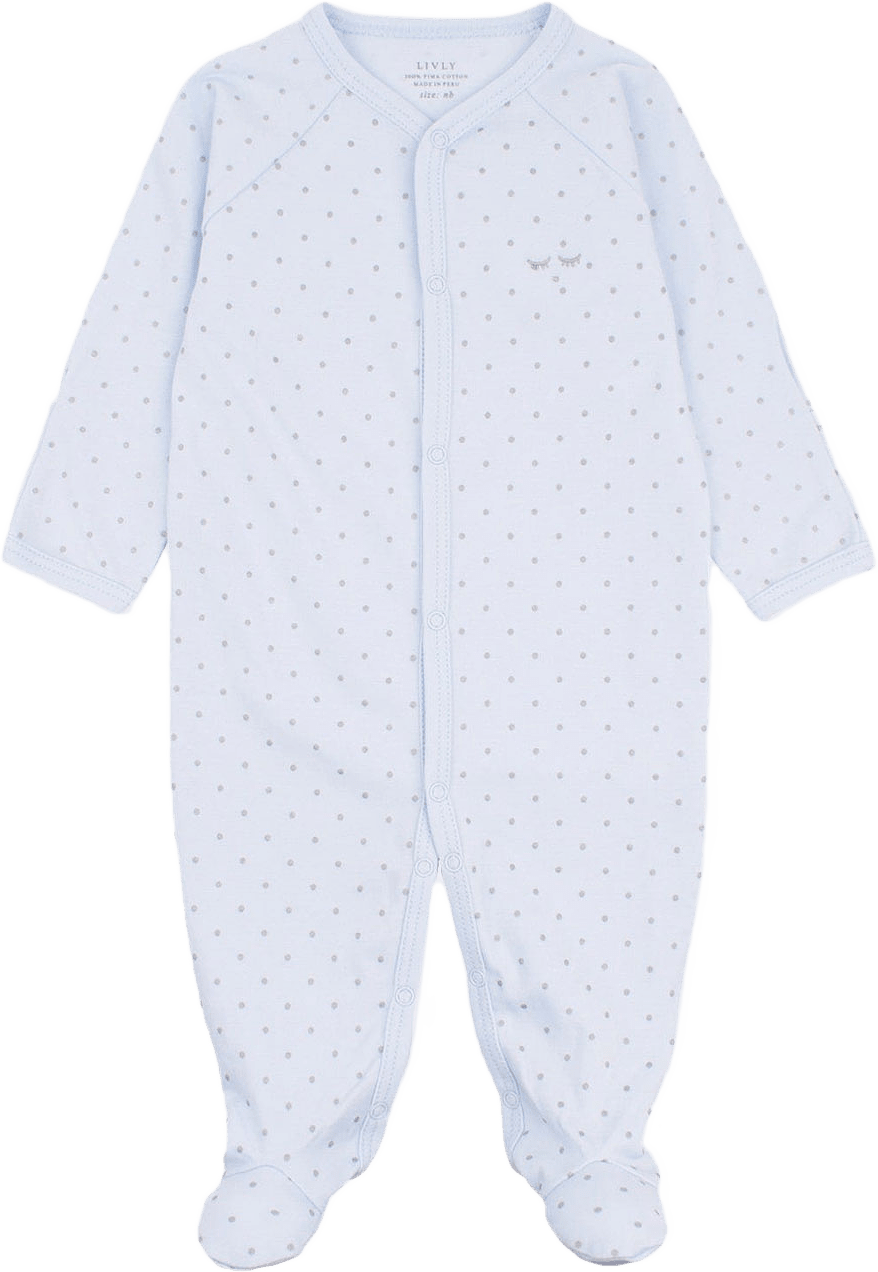 Saturday Simplicity Footie Coverall, från Livly, i färgen Baby Blue.