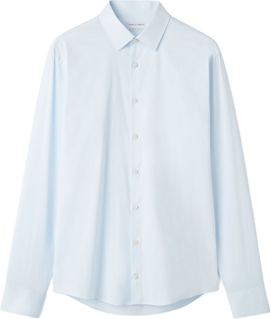 Filbrodie Shirt Stand-Up Collar, från Tiger of Sweden, i färgen Ligth Blue.