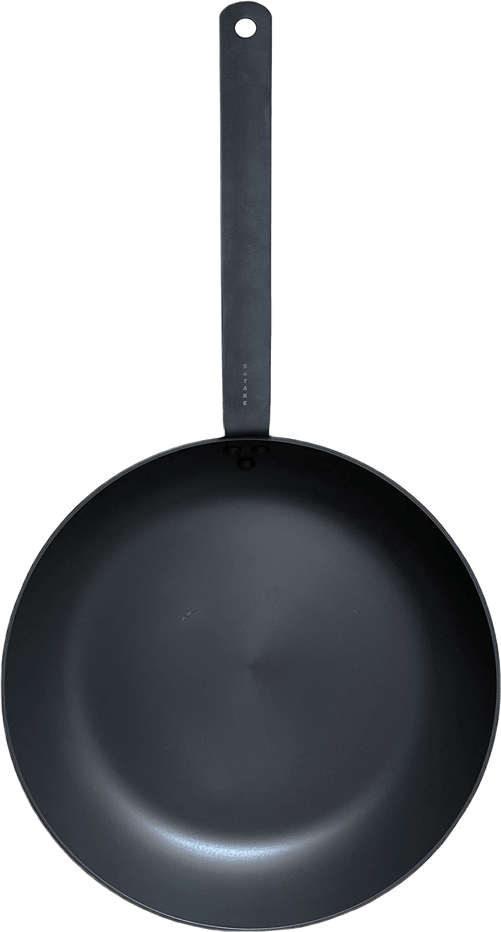 Kolstål Stekpanna 24 cm, från Satake, i färgen Svart.