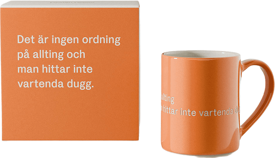 Astrid Lindgren Mugg - Det är ingen ordning på allting och man hittar inte vartenda dugg