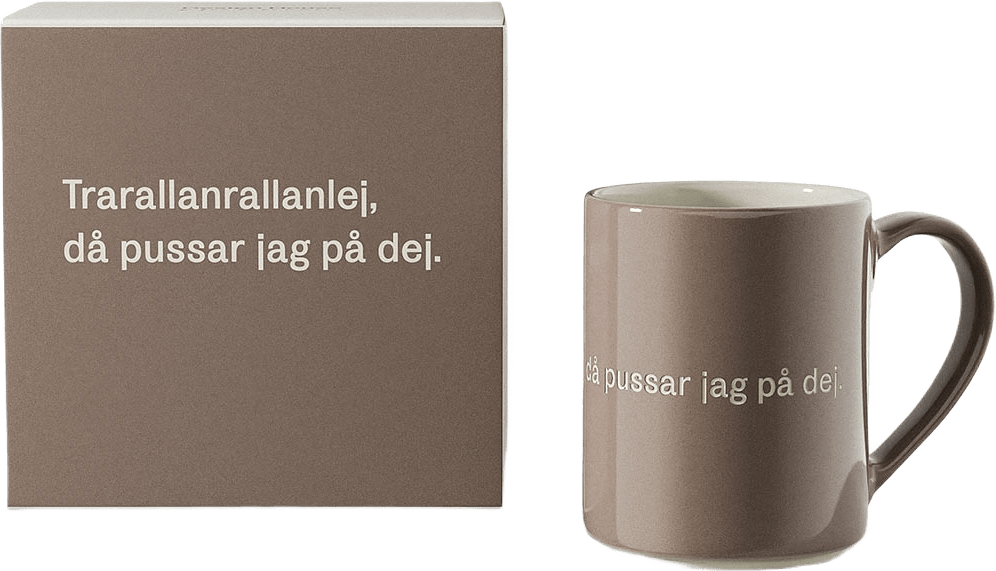 Astrid Lindgren Mugg, från Design House Stockholm, i färgen Grå.