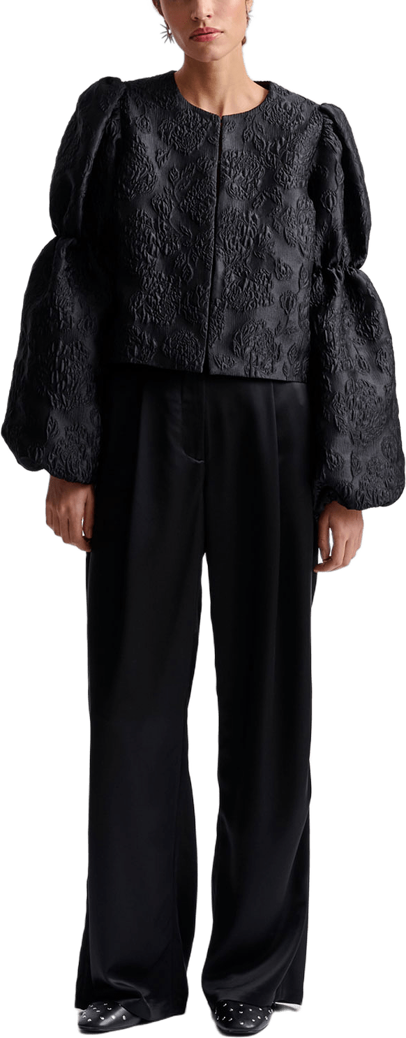 Zoey Blouse, från Malina, i färgen Black Jacq.