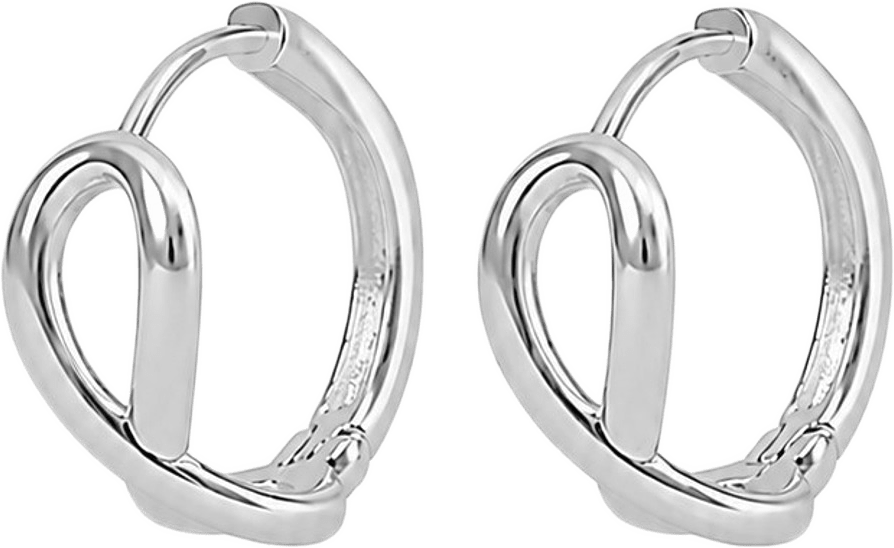 Everly Ring Ear 17mm, från SNÖ of Sweden, i färgen plain s.