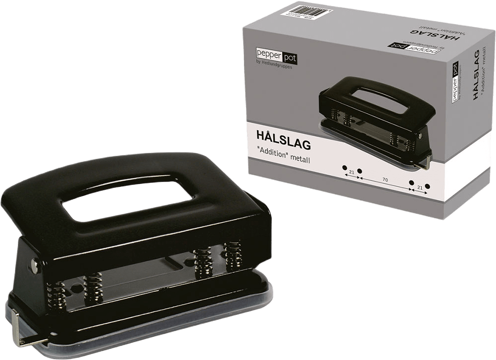 Hålslag, från Hedlunds, i färgen Black.