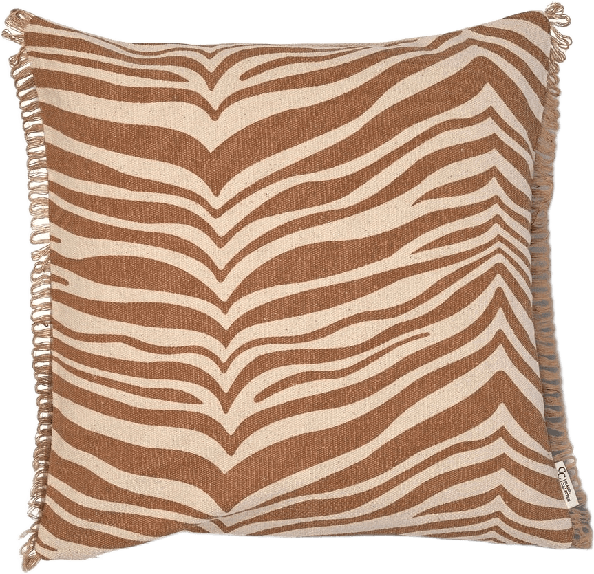 Kudde Zebra 50x50cm, från Classic Collection, i färgen glazed ginger.