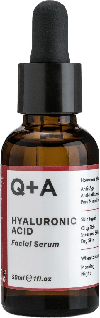 Hyaluronic Acid Facial Serum, från Q+A, i färgen Red.