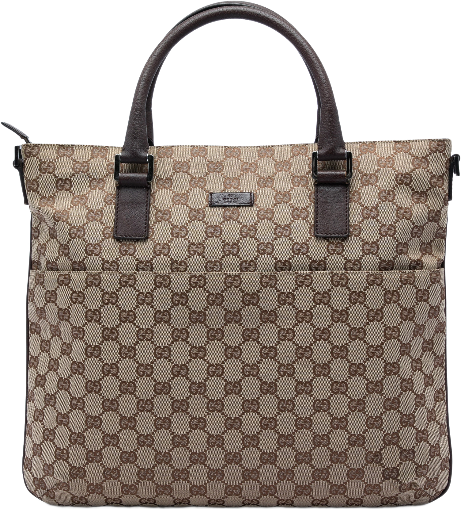 Gucci Gg Canvas Satchel, från Luxclusif, i färgen beige.