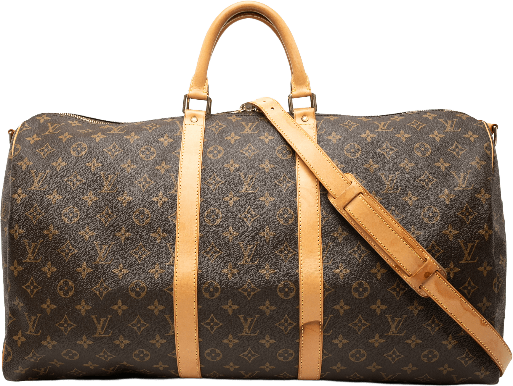 Louis Vuitton Monogram Keepall Bandouliere 55, från Luxclusif, i färgen brown.