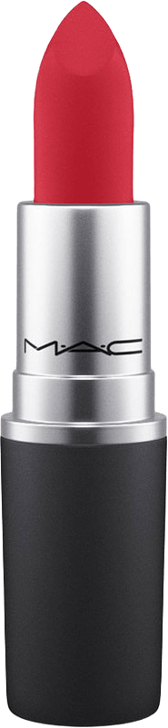 Powder Kiss Lipstick, från MAC Cosmetics, i färgen Lasting Passion.
