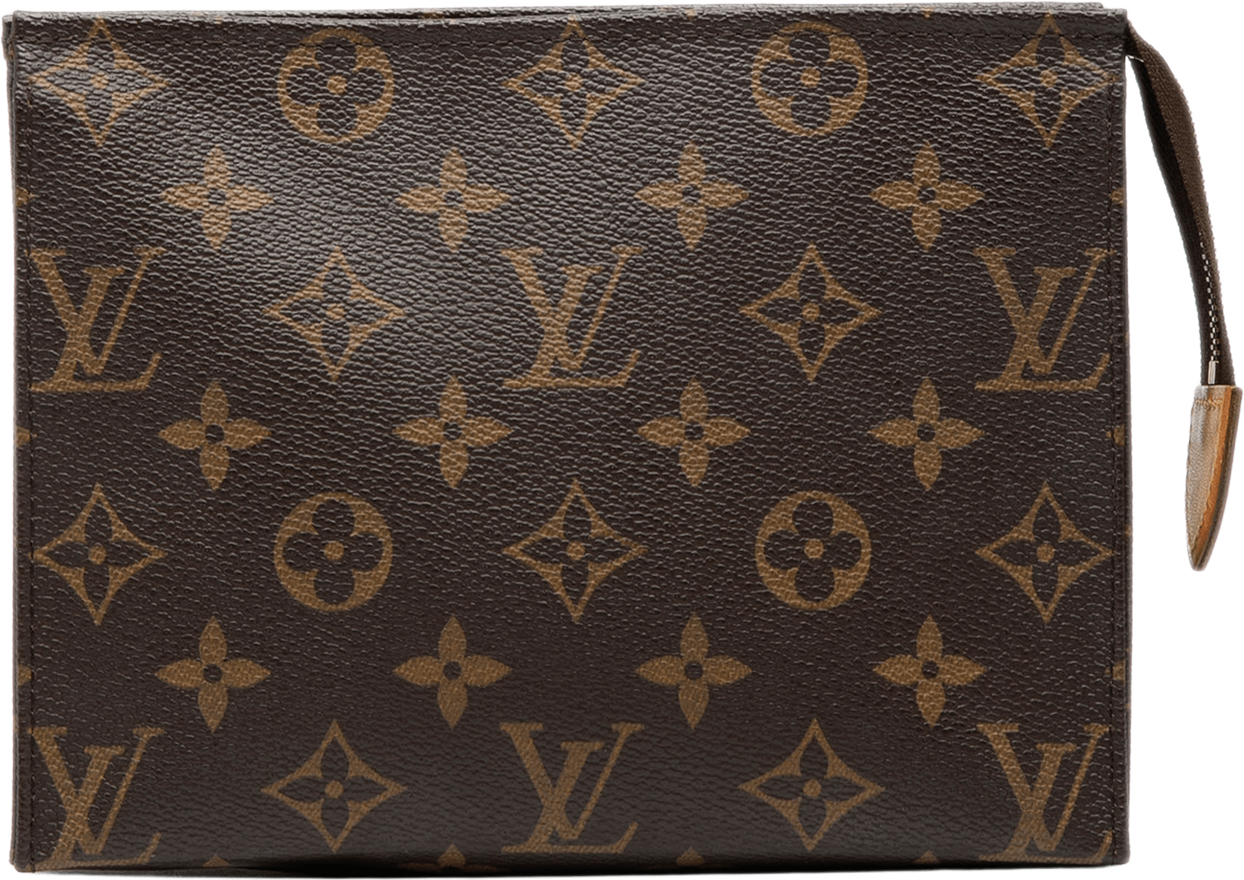 Louis Vuitton Monogram Toiletry Pouch 19, från Luxclusif, i färgen brown.