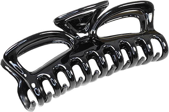 Hårklämma, 12 Cm, från Complement, i färgen black.