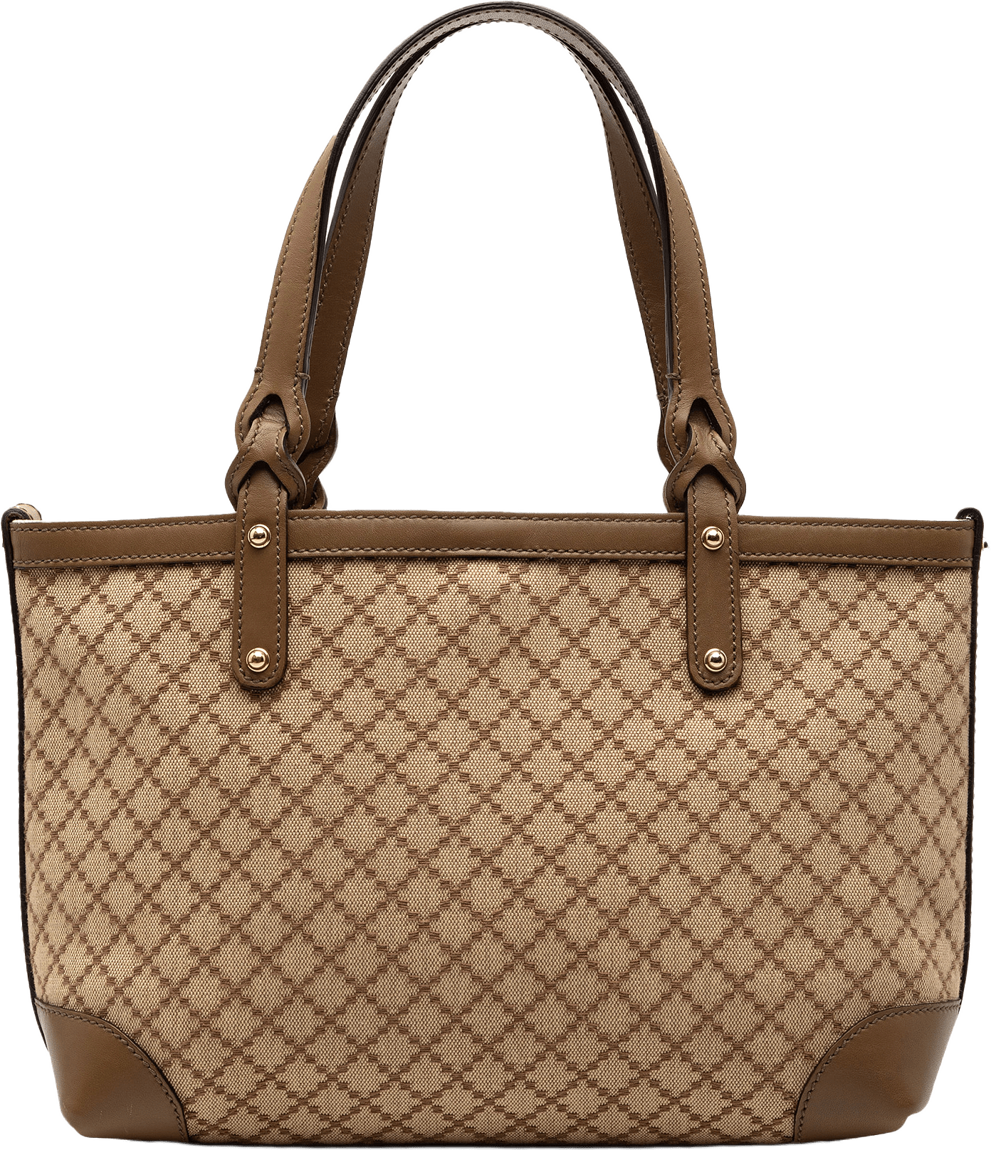 Gucci Diamante Canvas Craft Tote, från Luxclusif, i färgen beige.