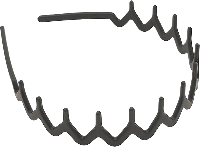 Diadem Med Piggar I Matt Finish, från Complement, i färgen black.