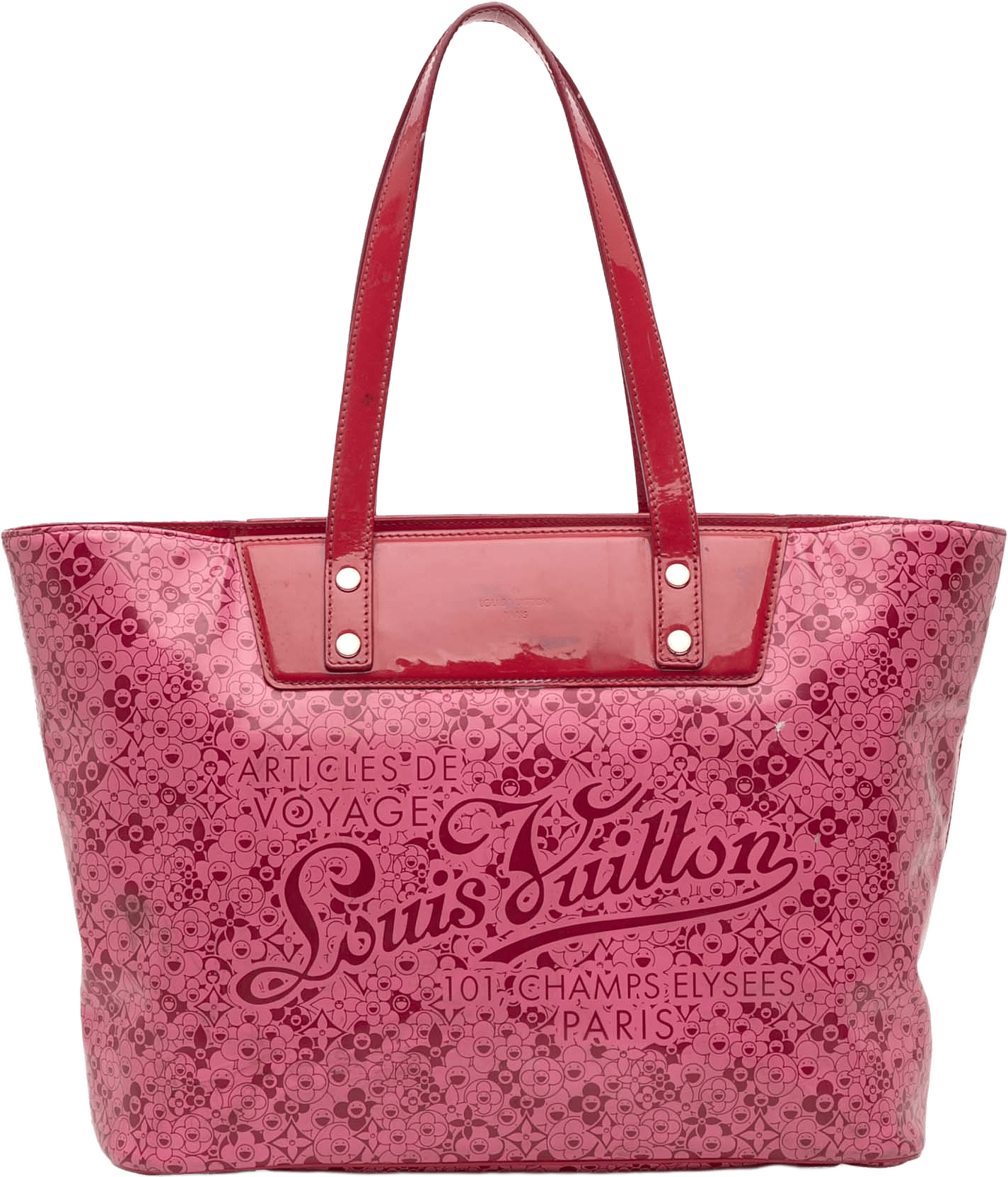 Louis Vuitton Takashi Murakami Coated Canvas Cosmic Blossom Tote Pm, från Luxclusif, i färgen pink.