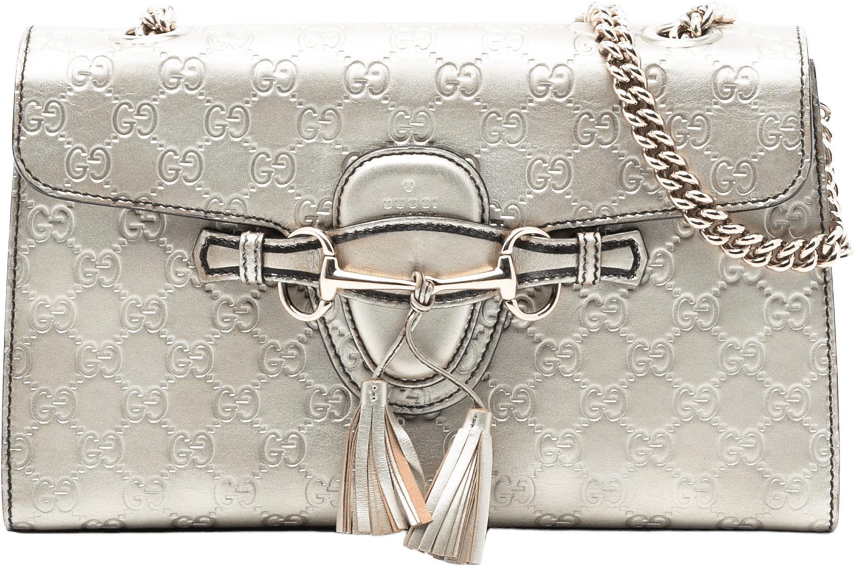 Gucci Medium Guccissima Emily Shoulder Bag, från Luxclusif, i färgen light gold.