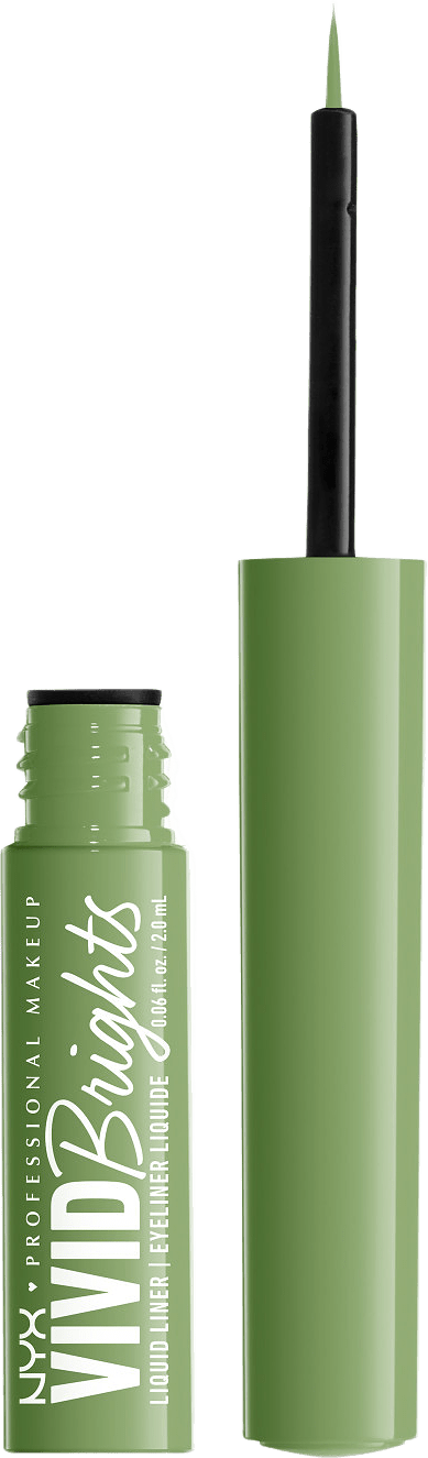 Vivid Brights Liquid Liner, från NYX Professional Makeup, i färgen Ghosted Green.