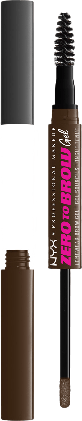 Zero To Brow Longwear Brow Gel, från NYX Professional Makeup, i färgen Espresso.