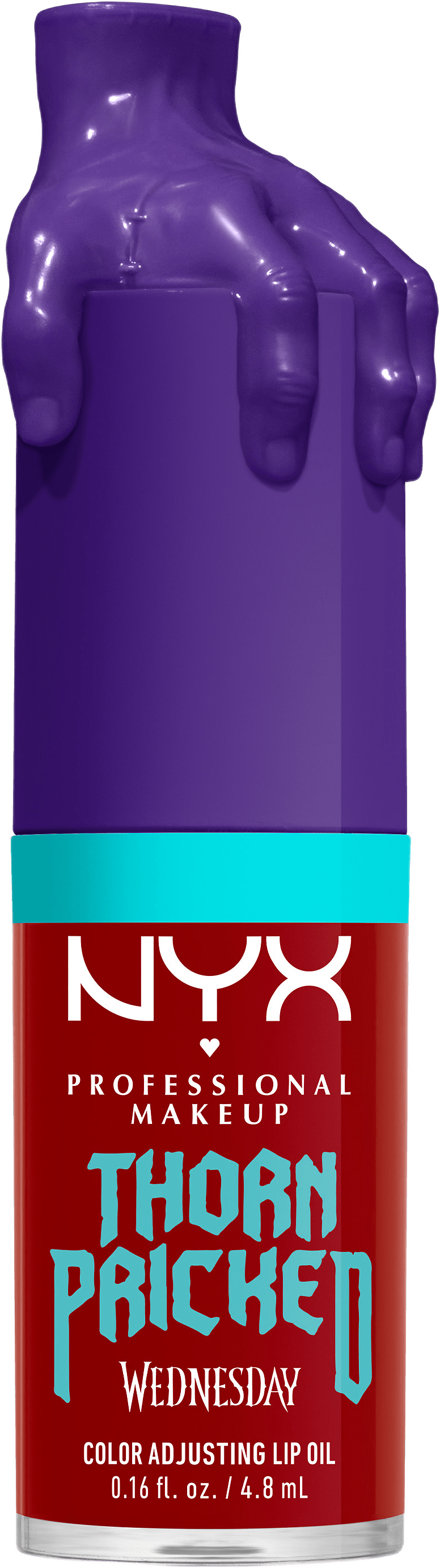 Wednesday Mystery Lip Oil, från NYX Professional Makeup, i färgen Thorned Pricked.