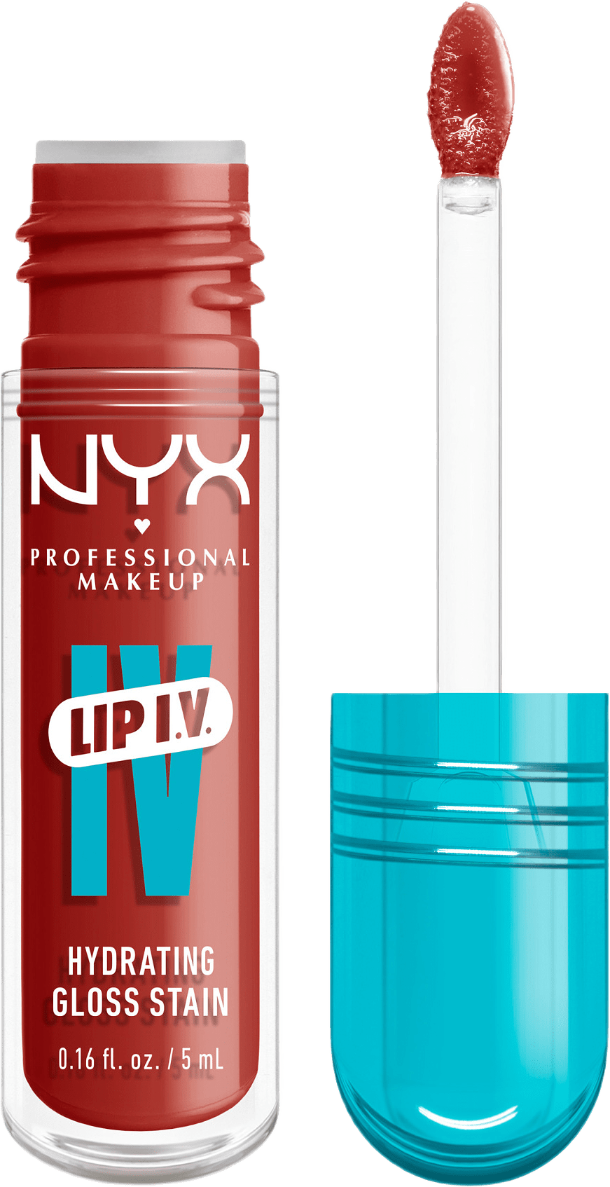 Lip I.V. Läppglans, från NYX Professional Makeup, i färgen Burst That Tang!.